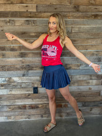 Red, White, and Seed Life Tank Tops