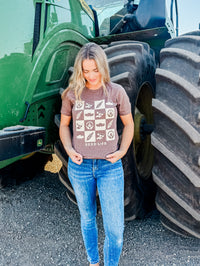 Checkered Harvest Fun- T-Shirt