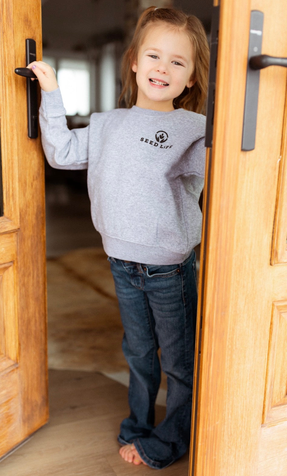 Raised Right & Walkin’ in HIS Light- Kids Crewneck