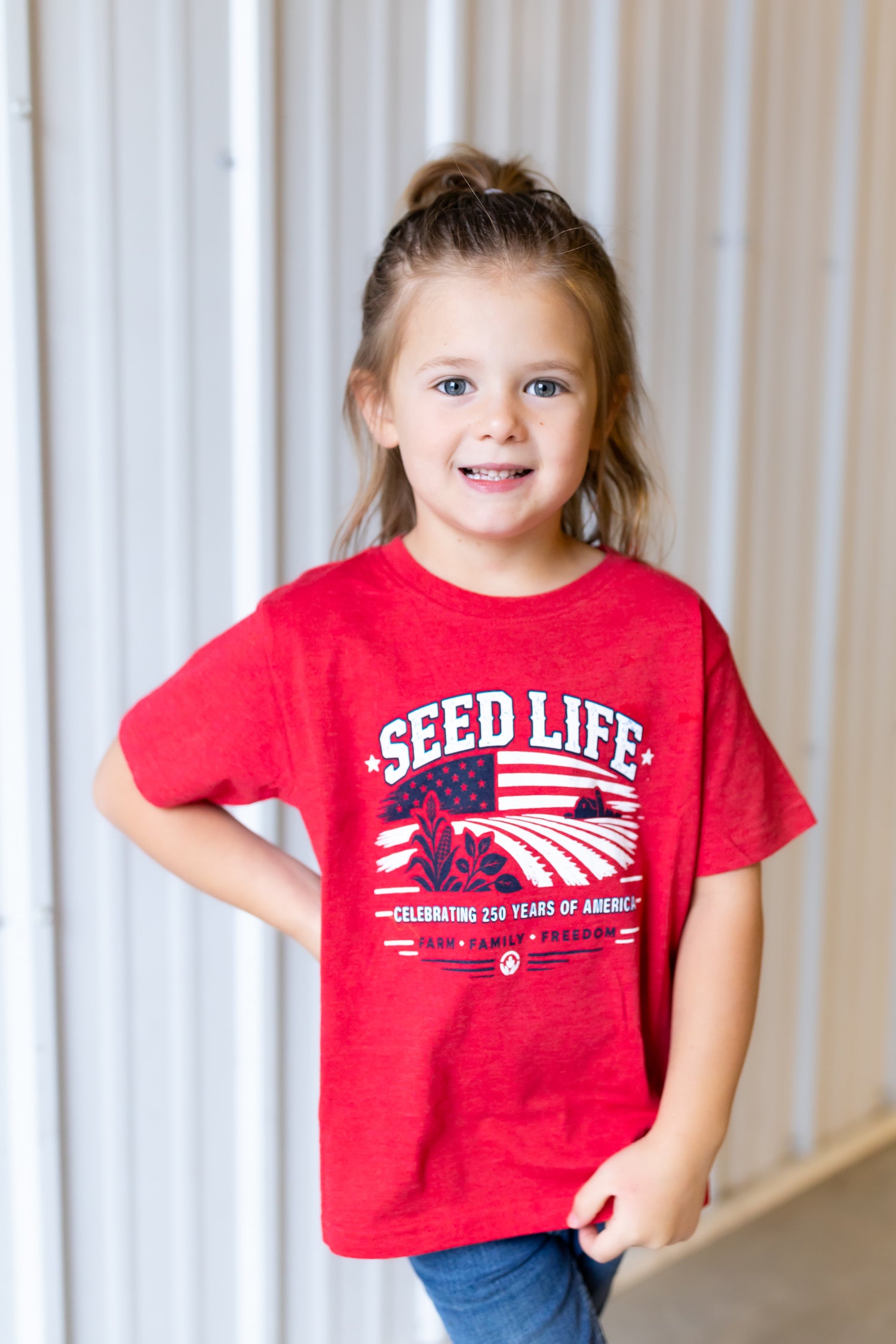 Red, White, & Seed Life Kids Tee