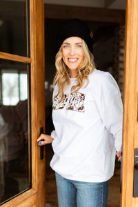 Seed Life Camo Lettering Crewneck